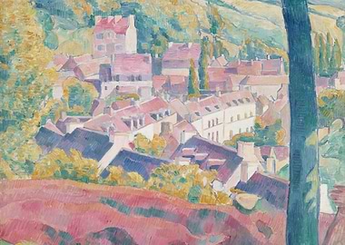 Village Rooftops in Sunlight