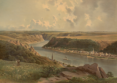 River Valley Town with Haymaker