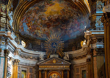 Fresco Ceiling of the Church of the Gesù, Rome