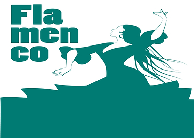 Flamenco Dancer with Text