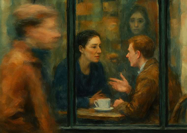People in a cafe
