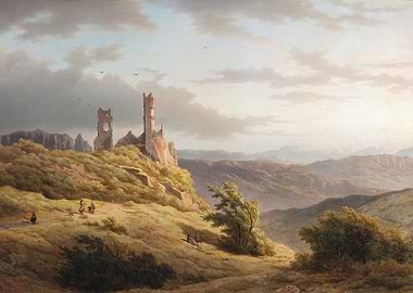 Ruined Castle on a Hilltop