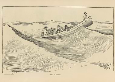 Men fishing in a rowboat