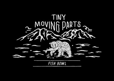 Bear with Fish and Mountains