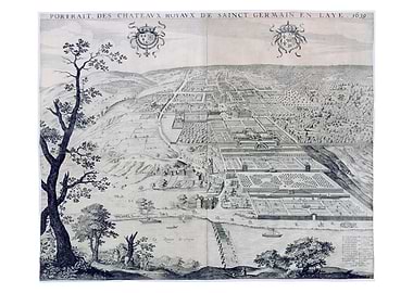 Engraving of Saint-Germain-en-Laye