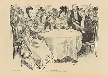Victorian Supper Scene