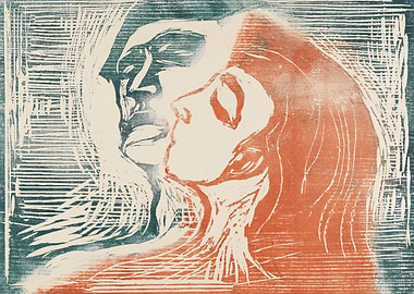 The Kiss by Edvard Munch