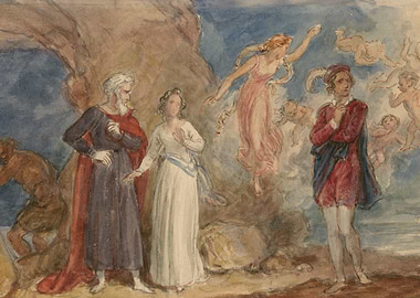 Allegorical Scene with Figures and Cherubs