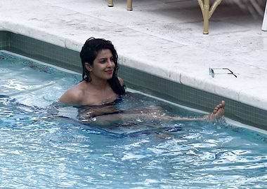 Priyanka Chopra Jonas in a Swimming Pool