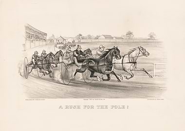 Horse Race at the Finish Line