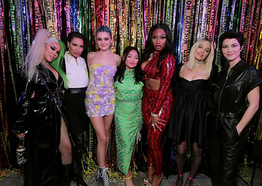 Celebrities Posing at a Party