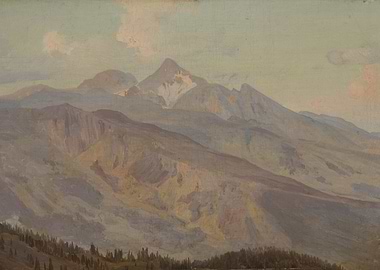 Majestic Mountain Landscape Painting