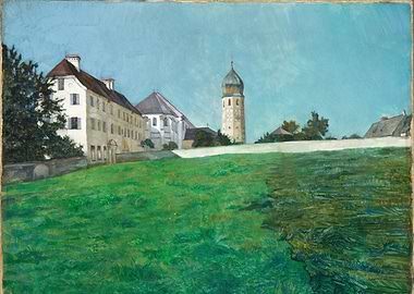 Monastery and Tower on a Hill