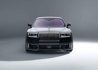 Black Rolls-Royce Ghost Front View