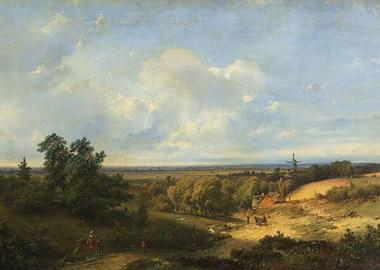 Pastoral Landscape with Windmill