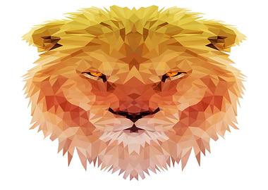 Low Poly Lion Head