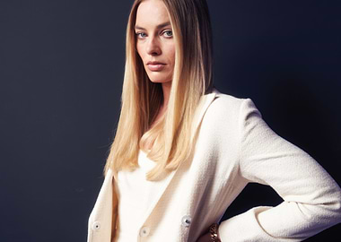 Margot Robbie in White Blazer