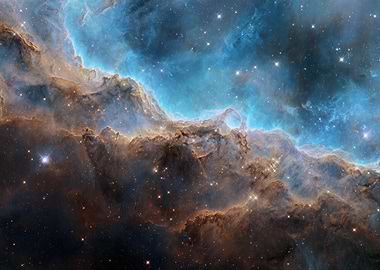 Cosmic Nebula with Stars