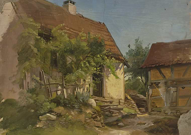 Rustic European Village Scene