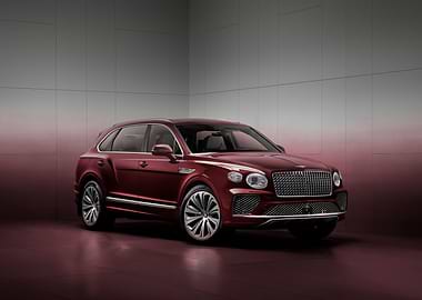 Red Bentley Bentayga SUV