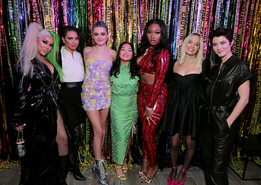 Celebrity Group Posing for Photo