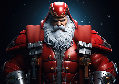 Cyberpunk Santa Claus