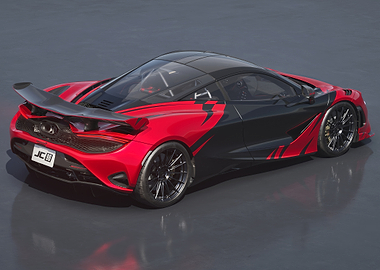 Red and Black McLaren Sports Car