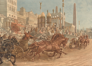 Ancient Roman Chariot Race