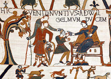 A Messenger Speaks to William Bayeux Tapestry Scene 12