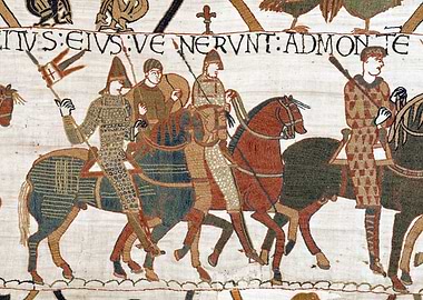 Warriors Ride to Brittany Bayeux Tapestry Scene 16