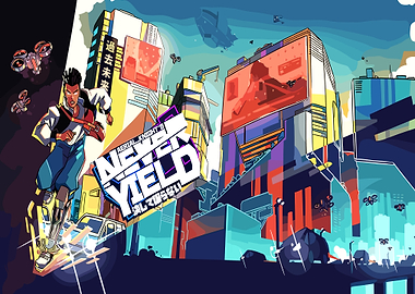 Aerial Knight's Never Yield Game Art