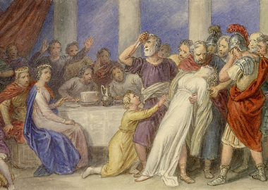 Ancient Roman Scene of Tragedy