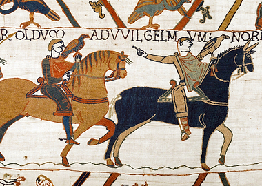 Harold is Taken to Rouen Bayeux Tapestry Scene 13
