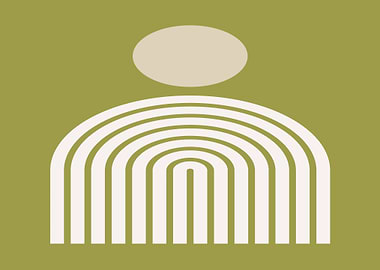 Abstract Rainbow and Sun