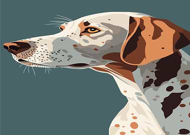 Dalmatian Dog Portrait