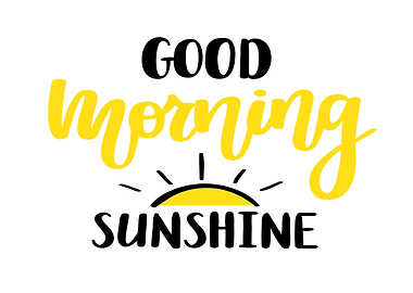 Good Morning Sunshine Text Art