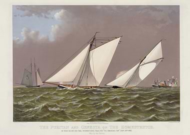 Yacht Race on the Homestretch