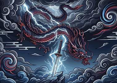 Storm Dragon and Katana