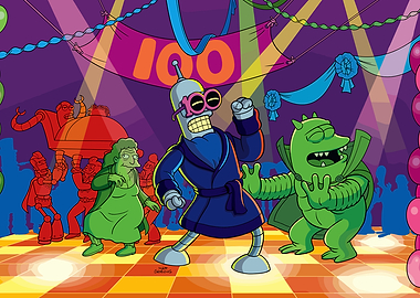 Futurama Characters Celebrate 100 Episodes