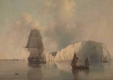 Sailing Ships and Cliffs