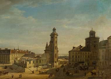 Cityscape with Church and Ruins