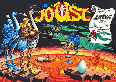 Joust Arcade Game Poster