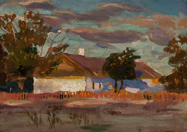 Impressionist Landscape of a Rural House