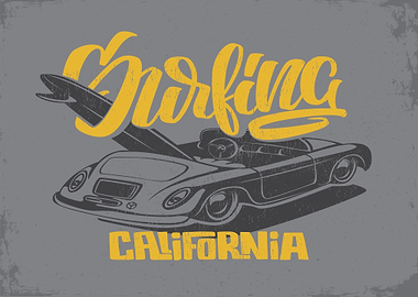 Surfing California Car