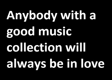 Music collection quote