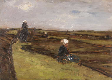 Peasants working in a field