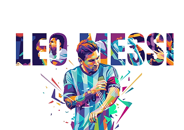 Lionel Messi Pop Art