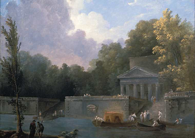 Elegant Canal Scene with Classical Architecture