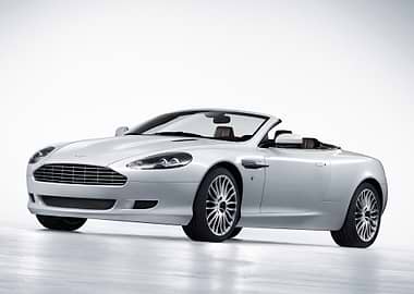 Silver Aston Martin Convertible