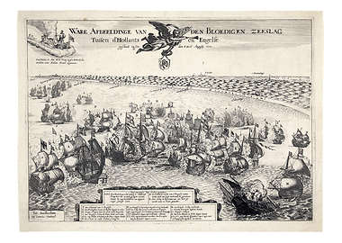 Naval Battle Engraving